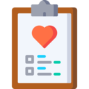 healthcare and medical,heart,clipboard,health report
